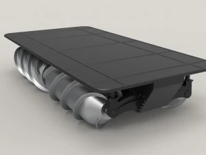 Piattaforma per terreno avvitato Modello 3D