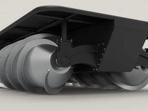 Piattaforma per terreno avvitato Modello 3D