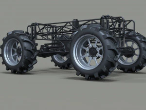 Chassis for mud truck 2 3D Model