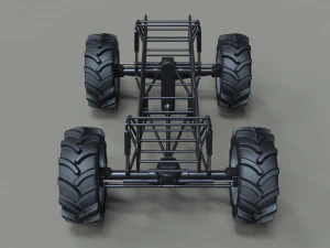 Chassis for mud truck 2 3D Model