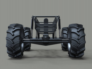 Chassis for mud truck 2 Model 3D