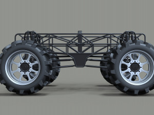 Chassis for mud truck 2 Model 3D