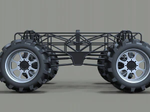 Chassis for mud truck 2 3D Model