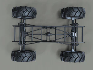 Chassis for mud truck 2 3D Model
