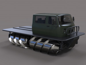 Screw terrain vehicle 3D Model