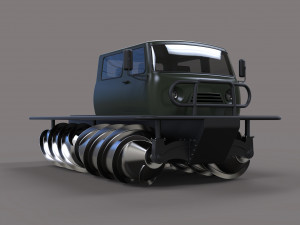 Screw terrain vehicle 3D 模型
