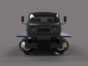 Screw terrain vehicle 3D 模型