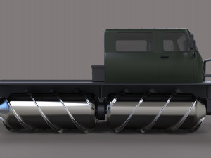 Screw terrain vehicle 3D 模型