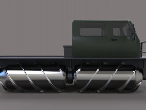 Screw terrain vehicle 3D Model