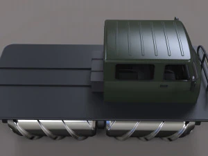 Screw terrain vehicle 3D Model