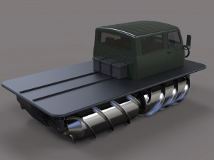 Screw terrain vehicle 3D 模型