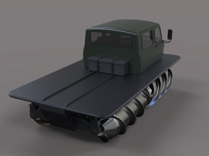 Screw terrain vehicle 3D 模型