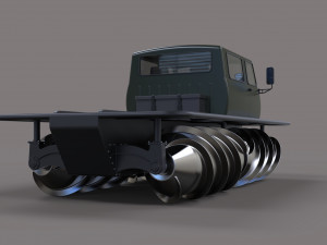 Screw terrain vehicle 3D 模型