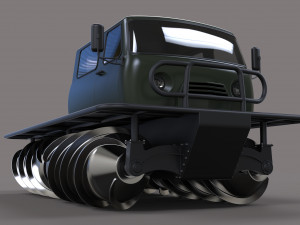 Screw terrain vehicle 3D 模型