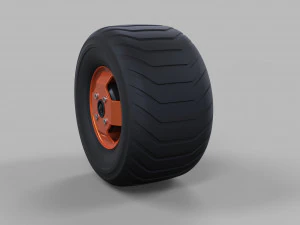Wheel from stator electric scooter 3D Model