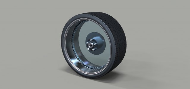Clear car wheel 3D Model .c4d .max .obj .3ds .fbx .stl .blend