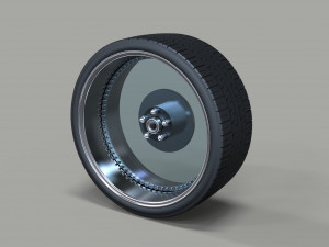 Clear car wheel 3D मॉडल