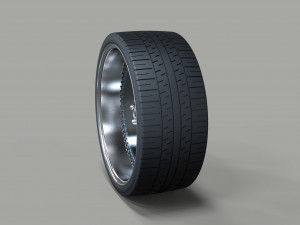 Clear car wheel 3D Model