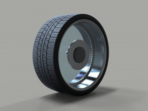 Clear car wheel 3D Model