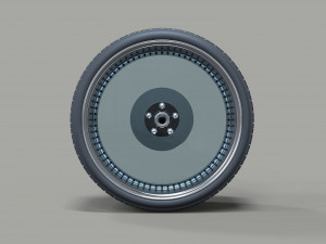Clear car wheel 3D Model