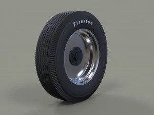 Wheel from old school formula one 3D Model