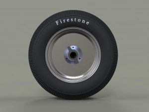 Wheel from old school formula one 3D Model