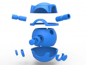 Orbe blastoise Modelo de impresión 3D