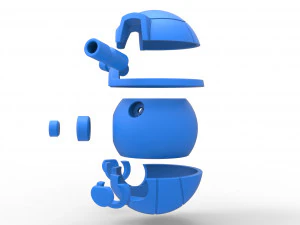 Orbe blastoise Modelo de impresión 3D