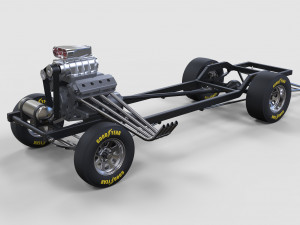 Chassis of gasser 3D 모델