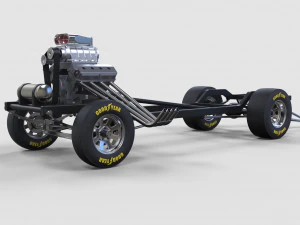 Chassis of gasser 3D Model