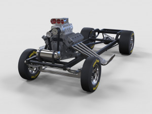 Chassis of gasser 3D 模型