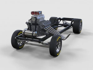 Chassis of gasser 3D Model