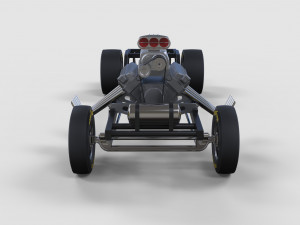 Chassis of gasser 3D 模型