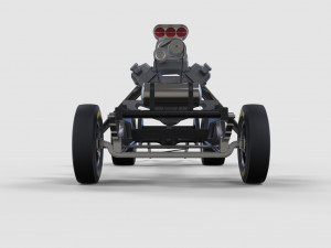 Chassis of gasser 3D 模型