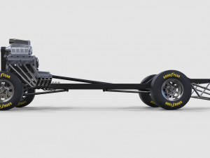Chassis of gasser 3D 模型