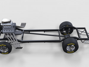 Chassis of gasser 3D 模型