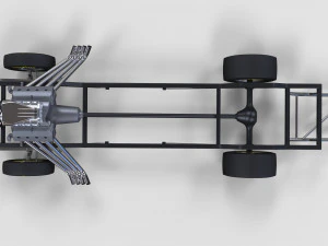 Chassis of gasser 3D Model