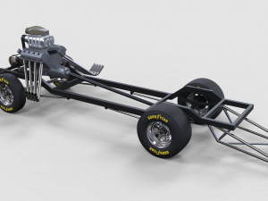 Chassis of gasser 3D 模型