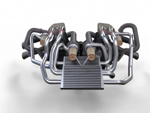 Double engine v8 3D Model