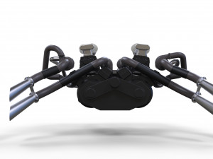 Double engine v8 3D 모델