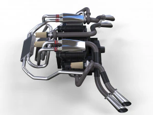 Double engine v8 3D Model