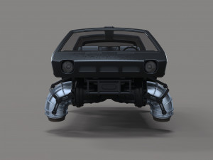 Flying jet car 3D Model
