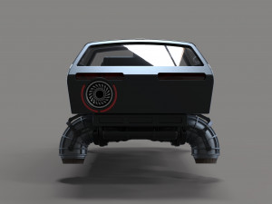 Flying jet car 3D Model