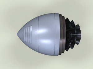 Fantasy rocket engine 3D Model