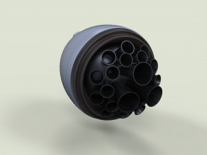 Fantasy rocket engine 3D Model