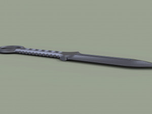 Military knife 3D Model
