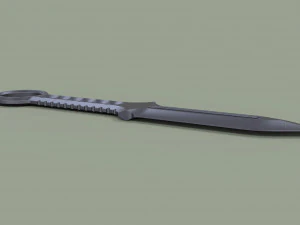 Military knife 3D Model