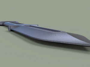 Military knife 3D Model