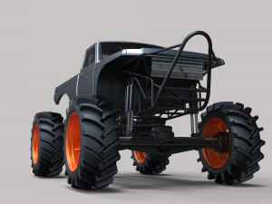 Mud truck 4 3D Model