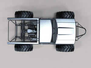 Mud truck 4 3D Model